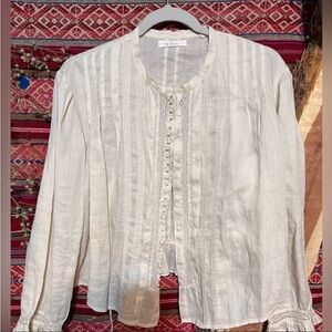 Doen Blouse Top Button Down size M NWOT